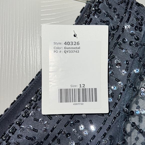 Adrianna Papell Platinum Gown - Picture 6 of 11